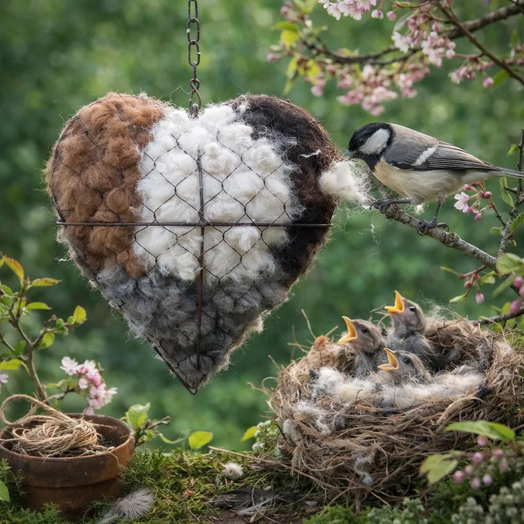 CILIFERĀ® š„LAST DAY 49% OFF - ā Handmade Alpaca Fiber Bird Nesting Heart š”