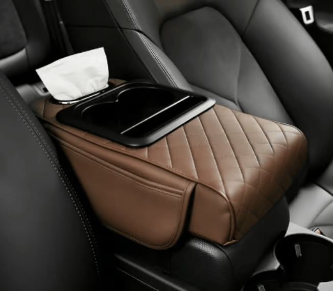 CILIFER® Multifunctional PU Leather Car Armrest Box Mat