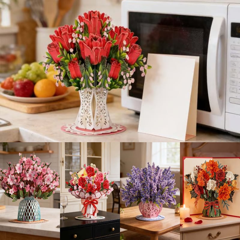 CILIFER® 🏆55K+ SOLD! 🌼💌 Forever-Blooming 3D Flower Pop-Up Card– Personalized Love Message & Everlasting Bloom 🎁