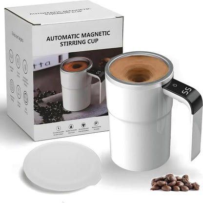 CILIFER® Electric coffee mug with a built-in LCD thermometer. perfect for brewing coffee. milk. cocoa. etc.