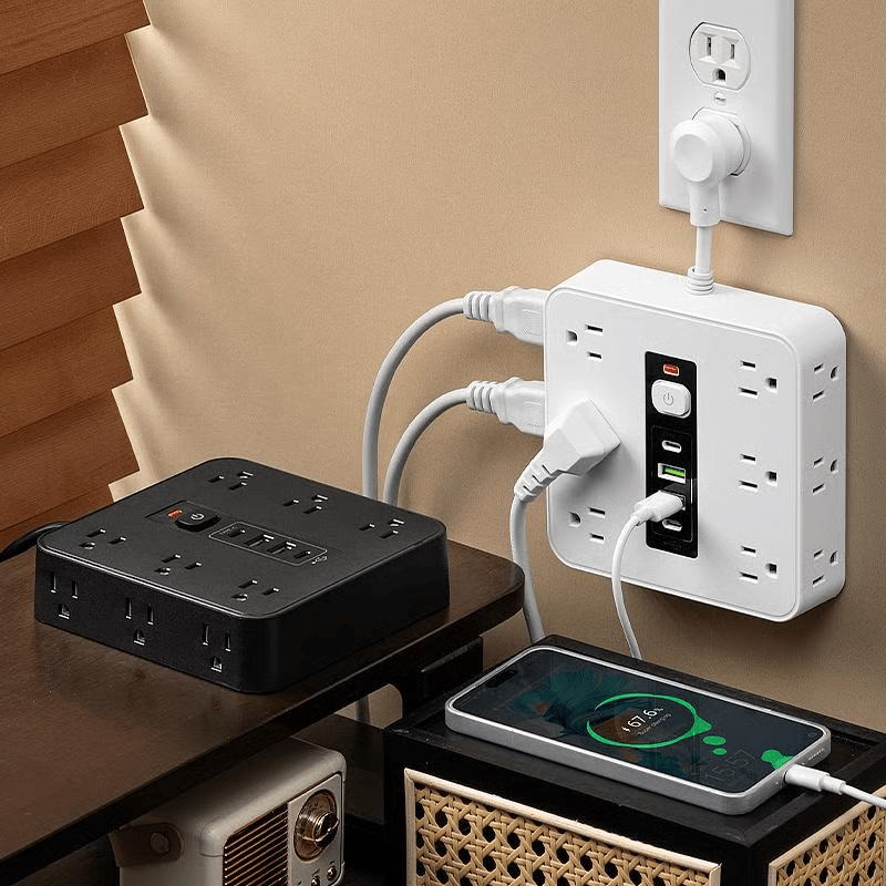 CILIFER® ⚡16-in-1 Power Strip with Switch & Surge Protection.ETL Listed Fireproof Power Strip