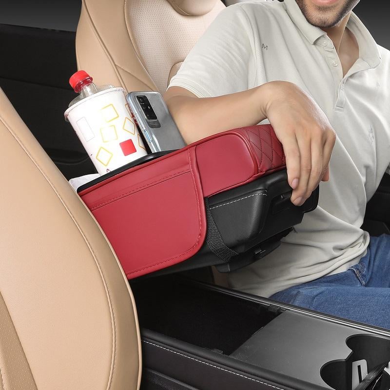CILIFER® Multifunctional PU Leather Car Armrest Box Mat