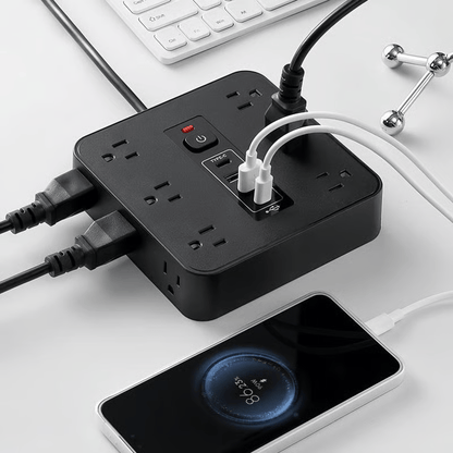 CILIFER® ⚡16-in-1 Power Strip with Switch & Surge Protection.ETL Listed Fireproof Power Strip