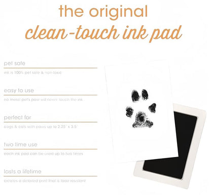CILIFER® 🐾Paw Print Kit for Dogs & Cats - 4-Pcs Mess-Free Ink Pads. 2 Photo Frames | Clean Touch Pet Paw and Nose Print Keepsake Memorial Gift