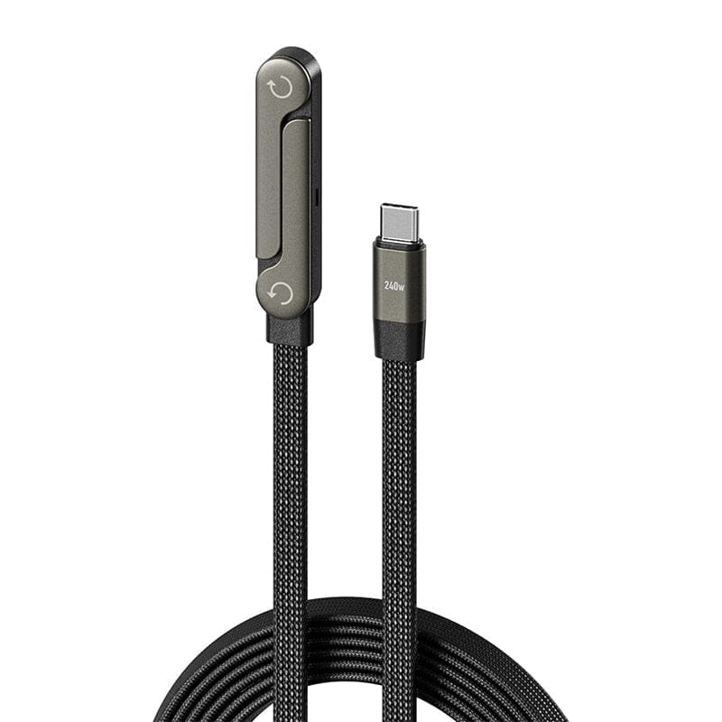 Cilifer® 2-in-1 Invisible Holder Charger Cable – 240W Fast Charging Cord with Built-In Phone Stand