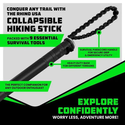 CILIFER® Tactical Hiking Stick w/ Integrated Survival Kit