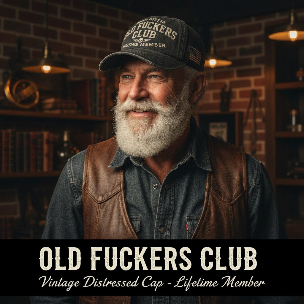SFRCORD® Vintage Distressed Old Club Lifetime Member Cap