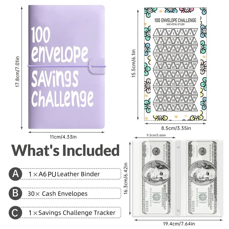 CILIFER® 🔥HOT SALE 49％ OFF🔥--✉️100 Envelope Savings Challenge Book