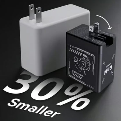 CILIFER® 2-in-1 GaN PD3.0  Charger with Retractable Cables(Plug specifications: US standard plug)
