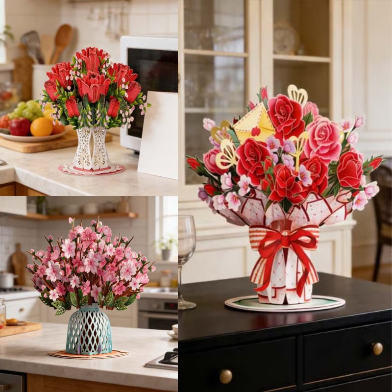 CILIFER® 🏆55K+ SOLD! 🌼💌 Forever-Blooming 3D Flower Pop-Up Card– Personalized Love Message & Everlasting Bloom 🎁