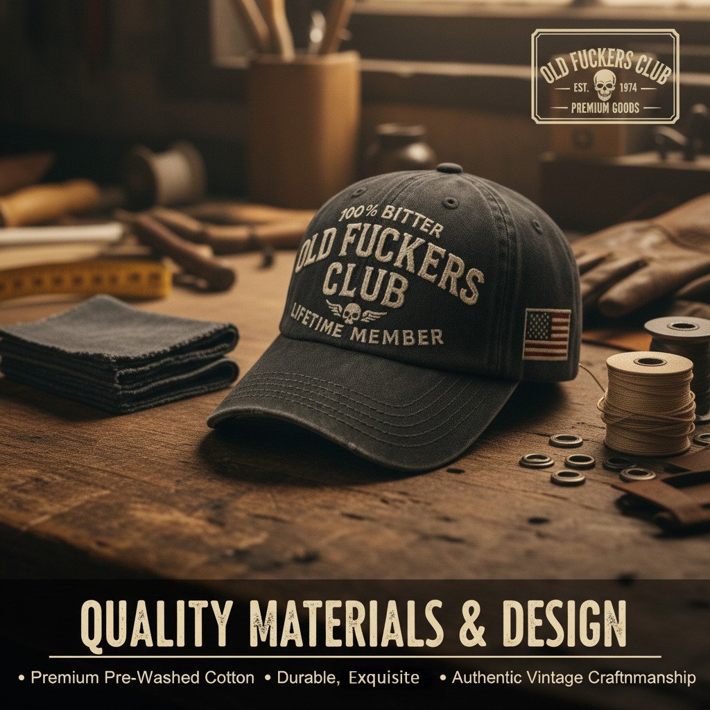 SFRCORD® Vintage Distressed Old Club Lifetime Member Cap