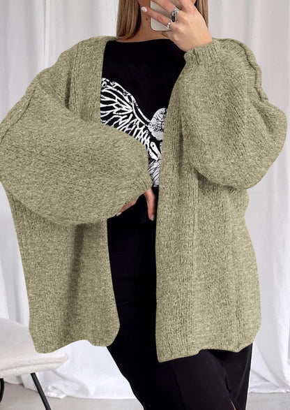 SFRCORD® Womens Oversized Cardigan Sweaters Fall Long Lantern Sleeve Knit Open Front Lightweight Sweater