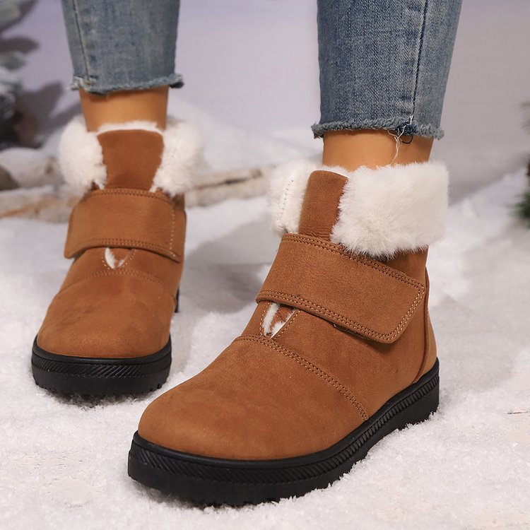 SFRCORD® Women's Winter Slip-On Low Heel Non-Slip TPU Sole Snow Boots