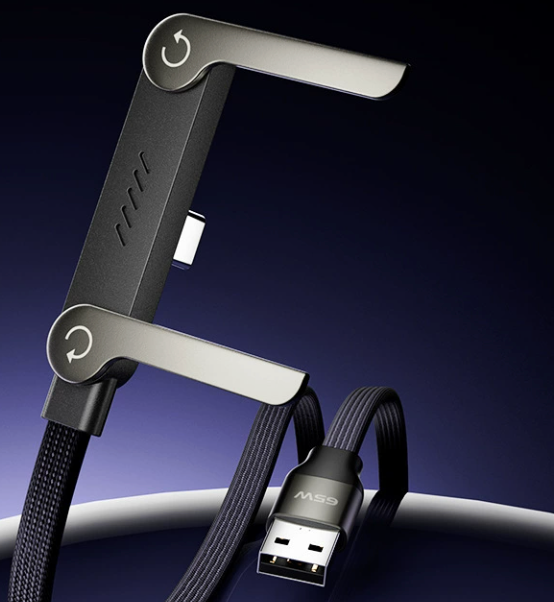Cilifer® 2-in-1 Invisible Holder Charger Cable – 240W Fast Charging Cord with Built-In Phone Stand