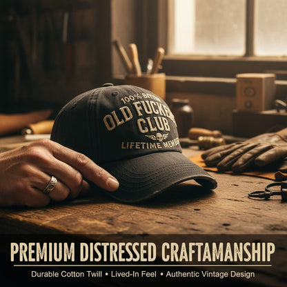SFRCORD® Vintage Distressed Old Club Lifetime Member Cap