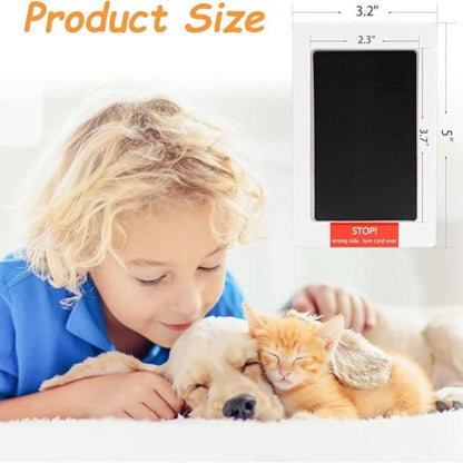 CILIFER® 🐾Paw Print Kit for Dogs & Cats - 4-Pcs Mess-Free Ink Pads. 2 Photo Frames | Clean Touch Pet Paw and Nose Print Keepsake Memorial Gift