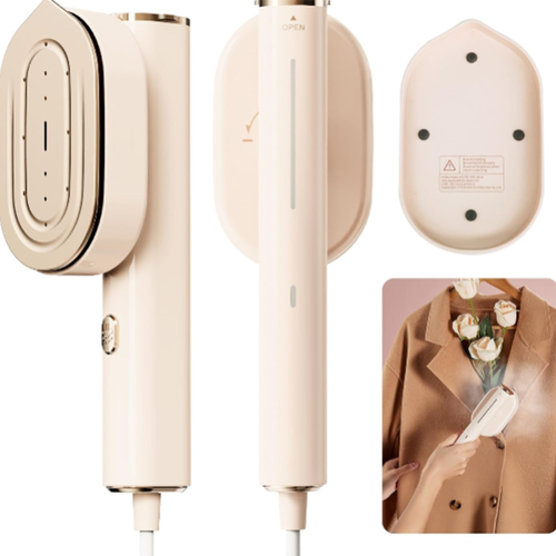 CILIFER® 2in1 Handheld Portable Clothes Steamer. Travel Steam Iron. Travel and Home Use. Small Light Weight 700g. 1300W 20s Fast Heat Up. 90°Rotatable Ironing Panel. Detachable Water Tank