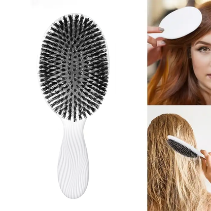 CILIFER® Viral World-Famous 5x Sold Out Paddle Brush - Smoother. Stronger. Shinier Hair - Boar Bristle Brush with Nylon Bristles and Microsphere Massaging Tips