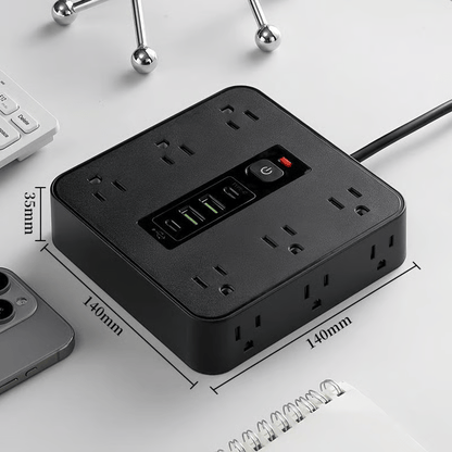 CILIFER® ⚡16-in-1 Power Strip with Switch & Surge Protection.ETL Listed Fireproof Power Strip