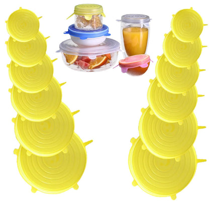 CILIFER® Silicone Cover Stretch Lids Reusable Airtight Food Wrap Covers