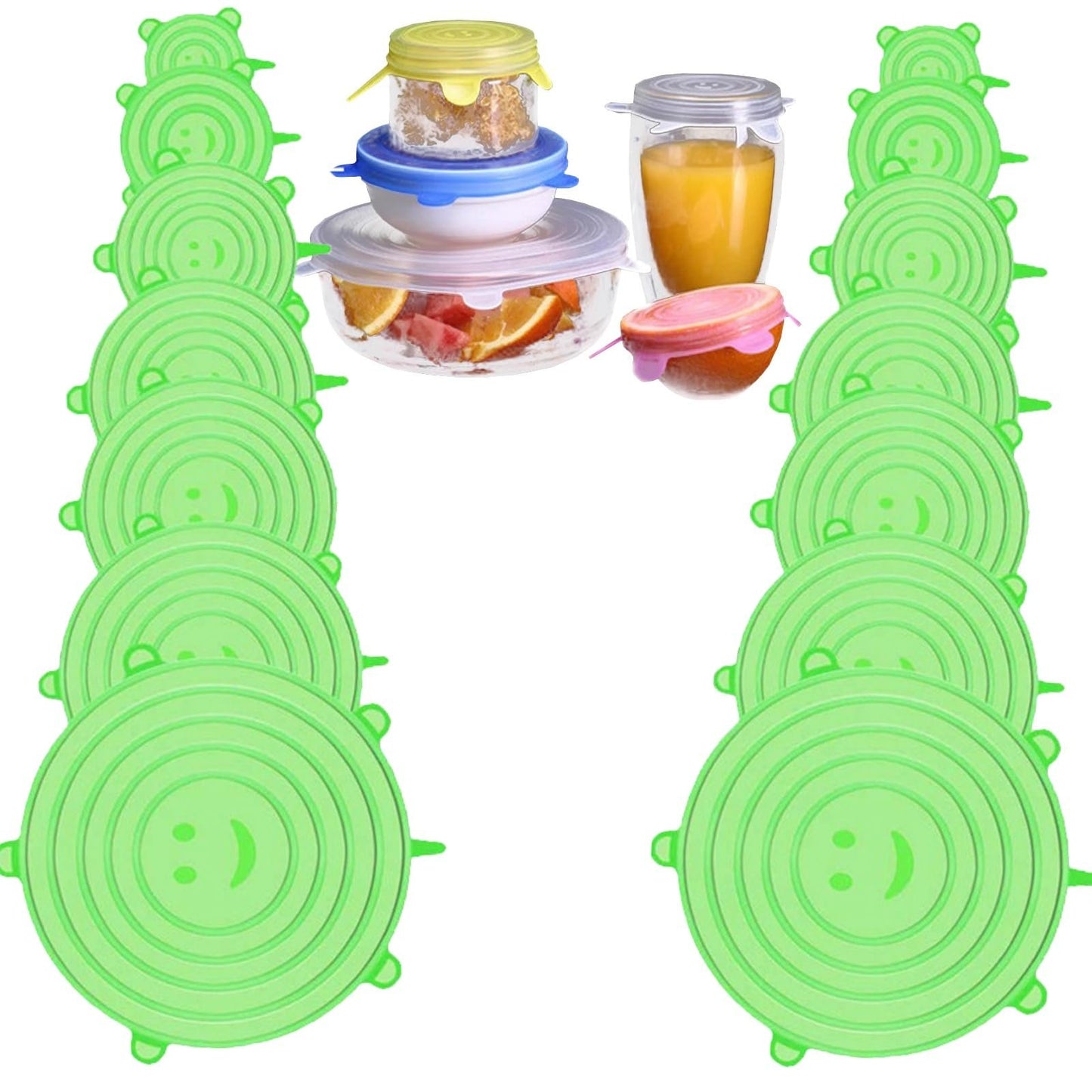 CILIFER® Silicone Cover Stretch Lids Reusable Airtight Food Wrap Covers