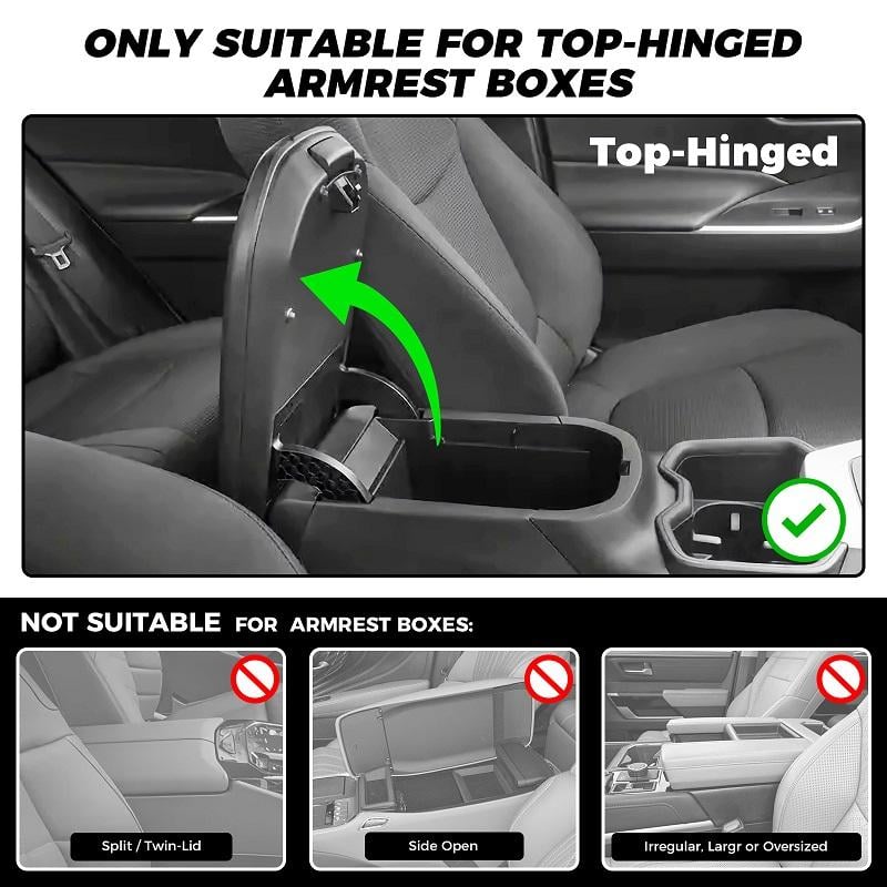 CILIFER® Multifunctional PU Leather Car Armrest Box Mat