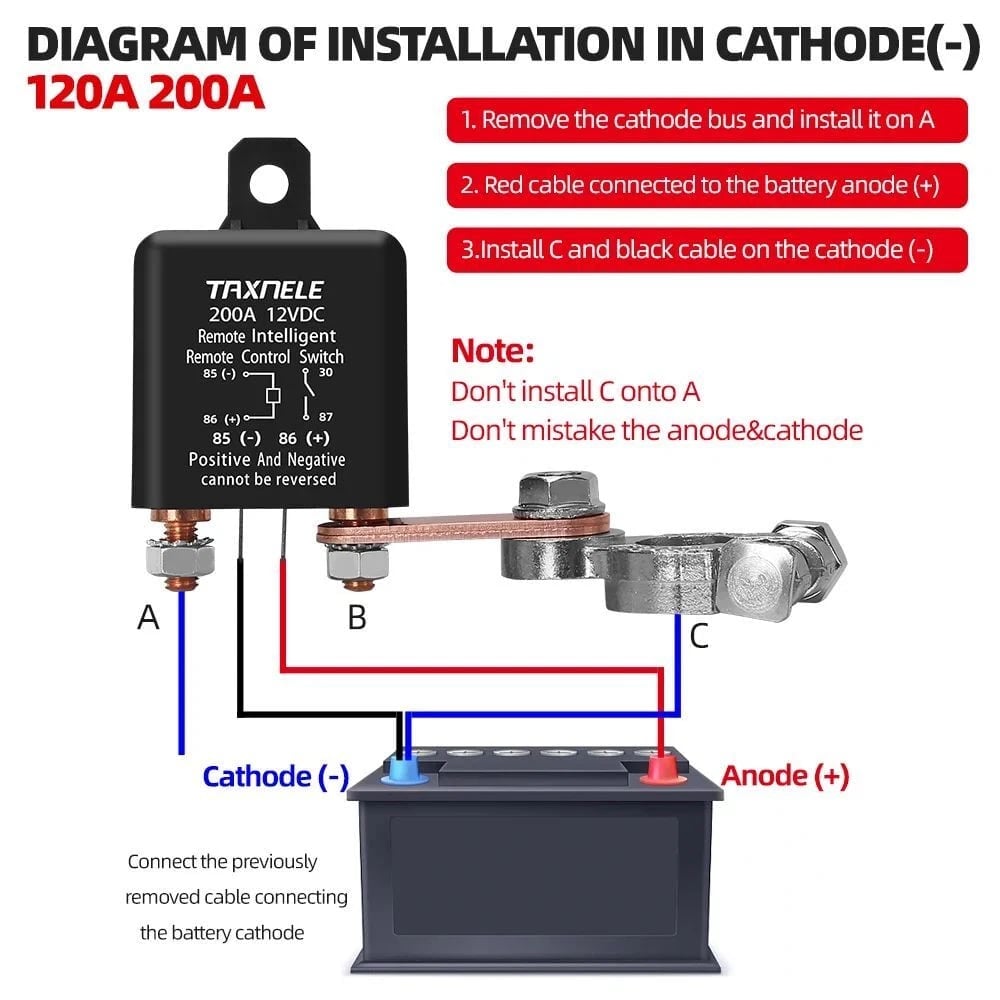 CILIFER® WIRELESS REMOTE CONTROL BATTERY RELAY SWITCH 🔌